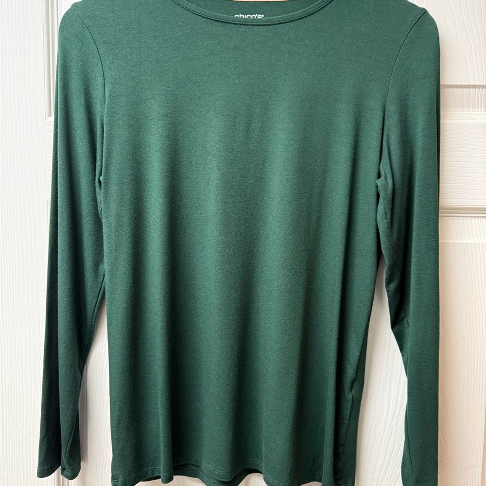 Chico’s Green Long Sleeve Top